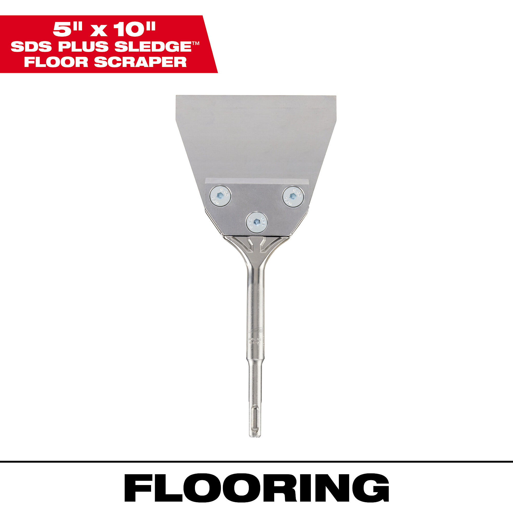 Milwaukee SDS+ 4 X 10 Floor Scraper, 10in.L x 4in.W Blade, Model# 48-62-6046